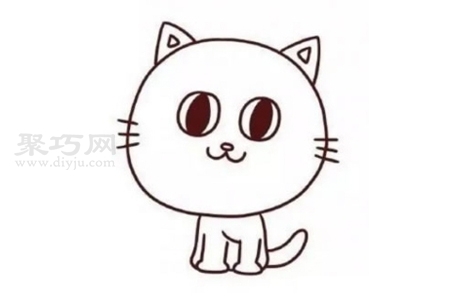 如何画可爱小猫 可爱小猫简笔画教程