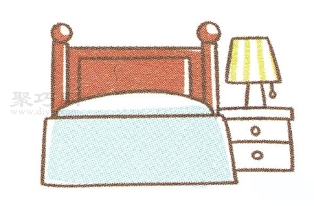 臥室的床簡筆畫教程