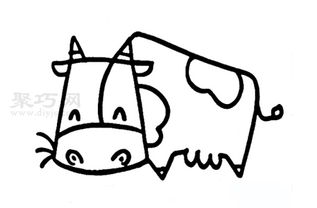 怎么画奶牛好看又简单 奶牛简笔画画法