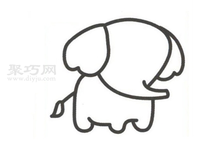 小象如何畫最簡單 來看小象簡筆畫步驟