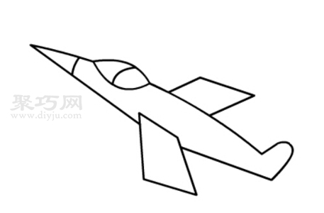 轟炸機怎么畫 來看轟炸機簡筆畫畫法