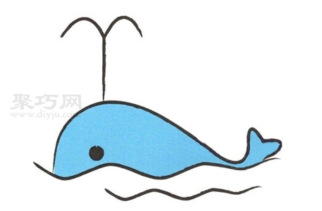 如何画鲸鱼好看又简单 来学鲸鱼简笔画画法