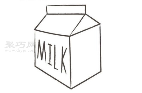 一步一步教你畫牛奶簡筆畫