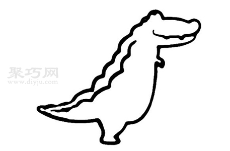 鳄鱼简笔画怎么画 鳄鱼简笔画画法