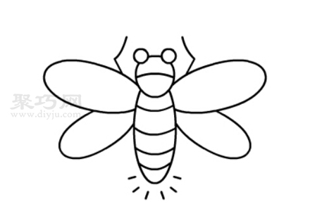 蜜蜂怎么画最简单 一步一步教你画蜜蜂简笔画