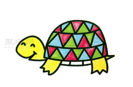 儿童画乌龟画法 一起来学乌龟简笔画