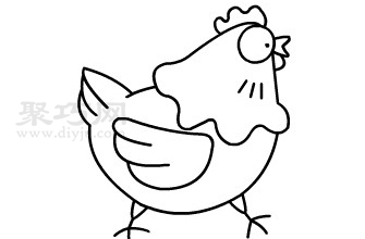 母雞如何畫最簡單 來學母雞簡筆畫步驟