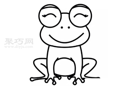 小青蛙怎么画最简单 来学小青蛙简笔画画法