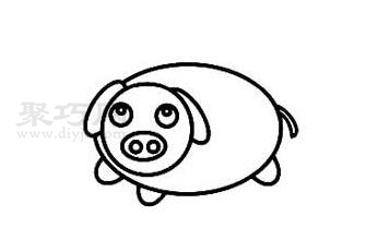 豬怎么畫好看又簡單 一步一步教你畫豬簡筆畫