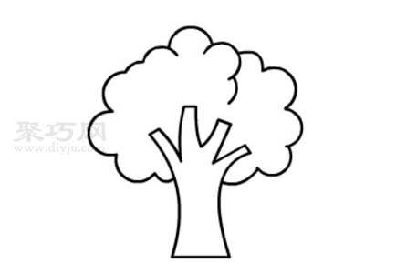 大樹如何畫 來看大樹簡筆畫畫法