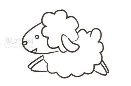 綿羊簡筆畫畫法 簡單又漂亮