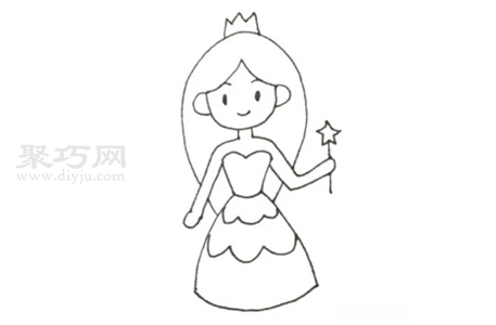 怎么画公主好看又简单 公主简笔画画法