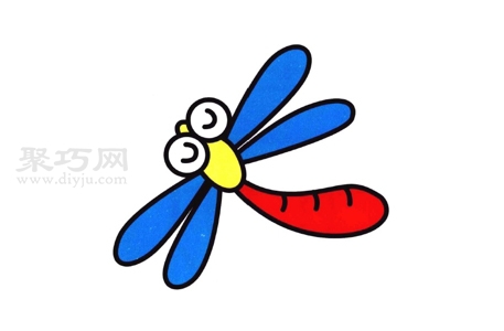 怎么画彩色蜻蜓最简单 一步一步教你画彩色蜻蜓简笔画