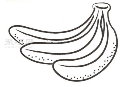香蕉怎么画 来看香蕉简笔画画法