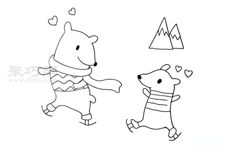 怎么画北极熊 北极熊简笔画教程