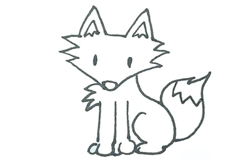 怎么畫狐貍 來學狐貍簡筆畫畫法