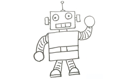 機器人怎么畫 來看機器人簡筆畫畫法