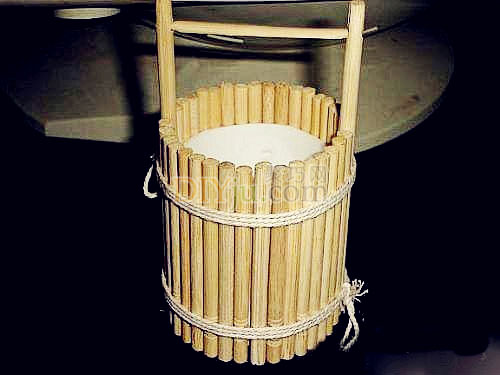 一次性筷子手工制作小木桶圖解教程