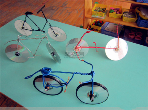 光盤創意手工制作小動物、玩具、日用品 光盤廢物利用作品集