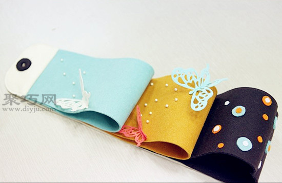 简单6步DIY蝴蝶型卫生纸挂式收纳袋