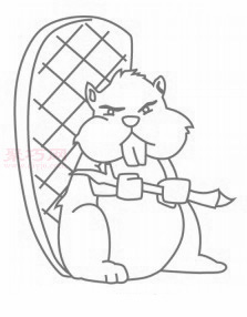 儿童简笔画胖松鼠的画法 教你如何画胖松鼠简笔画