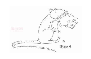 幼儿简笔画大老鼠的画法 教你如何画大老鼠简笔画