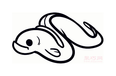 幼兒簡筆畫鰻魚的畫法 教你如何畫鰻魚簡筆畫