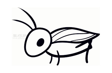 兒童簡筆畫蟋蟀的畫法 教你如何畫蟋蟀簡筆畫