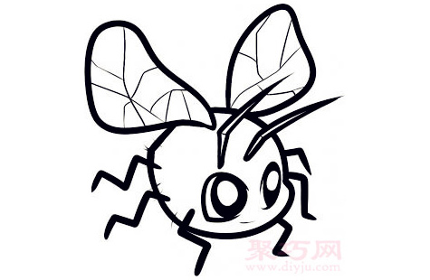 簡筆畫飛蟲的畫法 教你怎么畫飛蟲簡筆畫