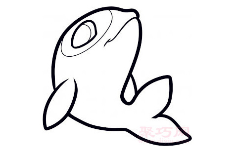 兒童簡筆畫虎鯨的畫法 教你如何畫虎鯨簡筆畫