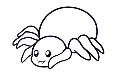 儿童简笔画蜘蛛的画法 教你如何画蜘蛛简笔画