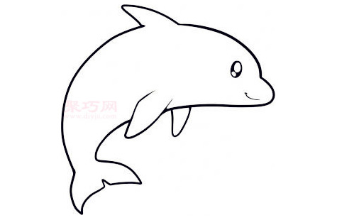 兒童簡筆畫海豚的畫法 教你如何畫海豚簡筆畫