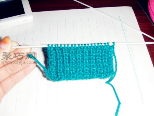 單元寶針圍巾的織法 初學者手工編織圍巾教程