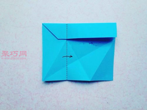 三角形纸盒盖的折法