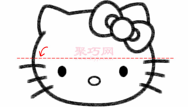 Hello Kitty凯蒂猫的画法步骤