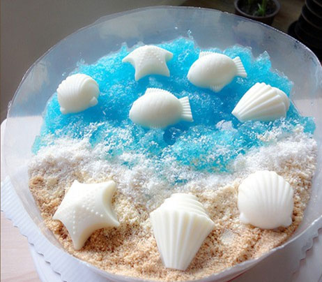 八寸酸奶慕斯蛋糕的做法 詳解海洋酸奶戚風慕斯生日蛋糕步驟