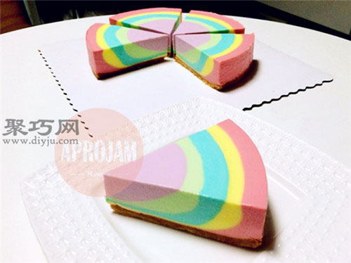 八寸彩虹慕斯蛋糕的做法 八寸慕斯蛋糕用料配比