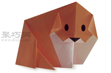 小狗的折法图解 教你怎么折纸小狗