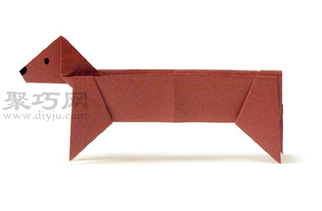 猎肠犬折纸教程图解 来学如何折纸猎肠犬
