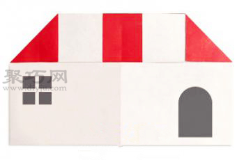 小房子折紙教程圖解 來學如何折紙小房子