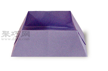 梯形盒子折纸教程图解 来学如何折纸梯形盒子