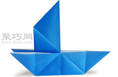 帆船折纸教程图解 来学如何折纸帆船