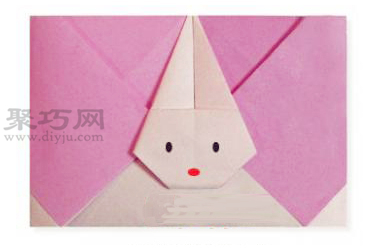 小兔子信封的折法圖解 教你怎么折紙小兔子信封