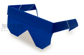 DIY手工折纸太阳镜步骤图解 折纸太阳镜的折法