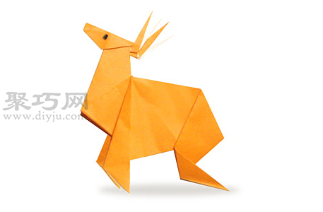 驯鹿折纸教程图解 来学如何折纸驯鹿
