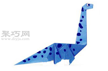 长颈震龙的折法图解 教你怎么折纸长颈震龙