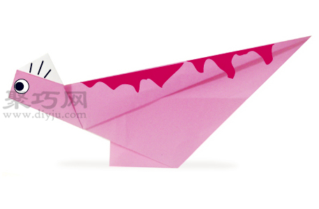 手工折纸冠龙教程 冠龙的折法图解