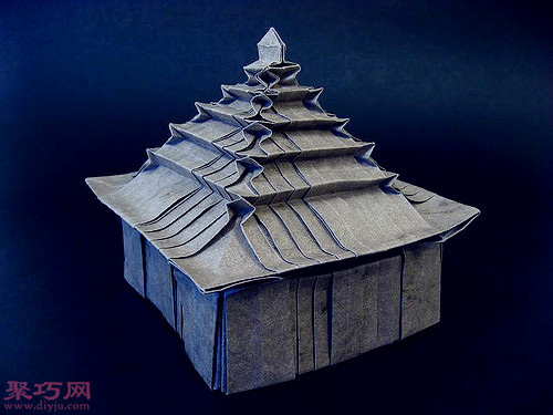 3D立体折纸房子