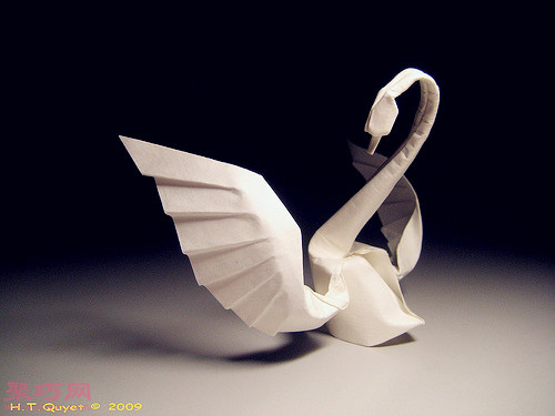 3D立体折纸鹅