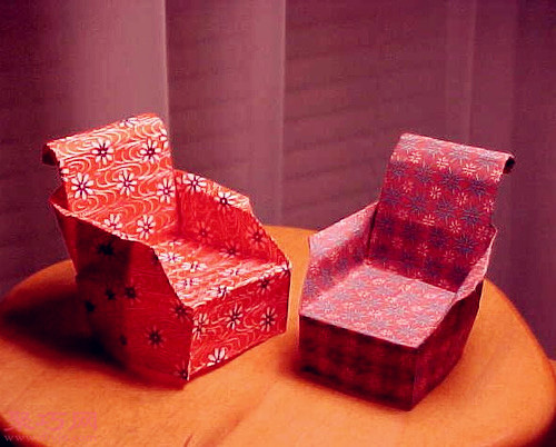 3D立体折纸沙发
